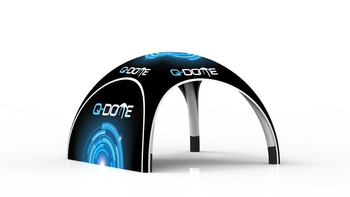Q-dome inflatable tent