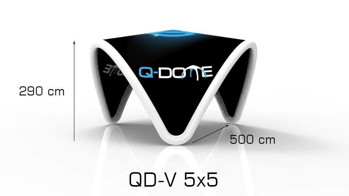 Opblaasbare V-tent